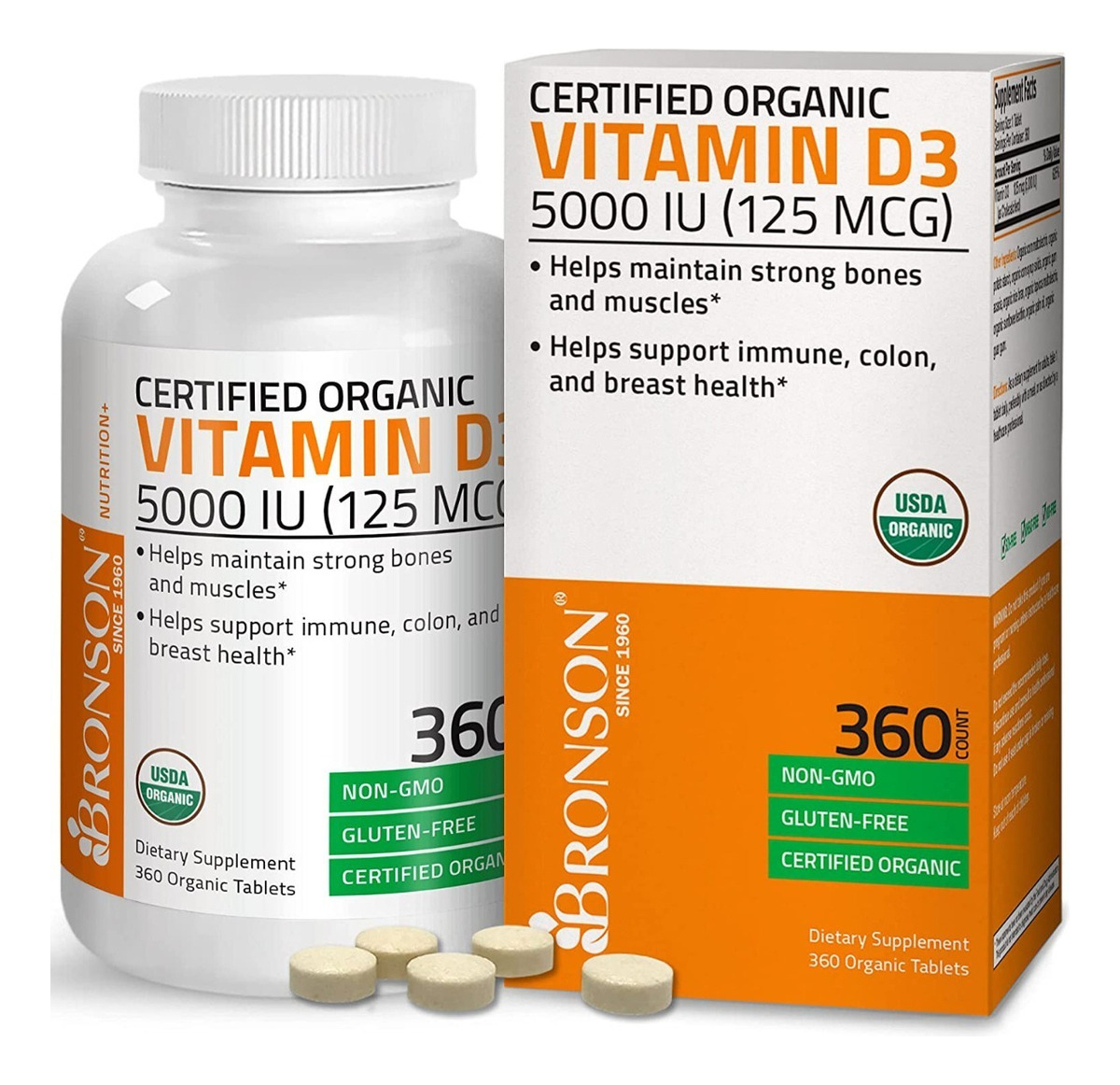 Salud y Equipamiento Médico - Vitamina D3 125 Mcg  Bronson 0