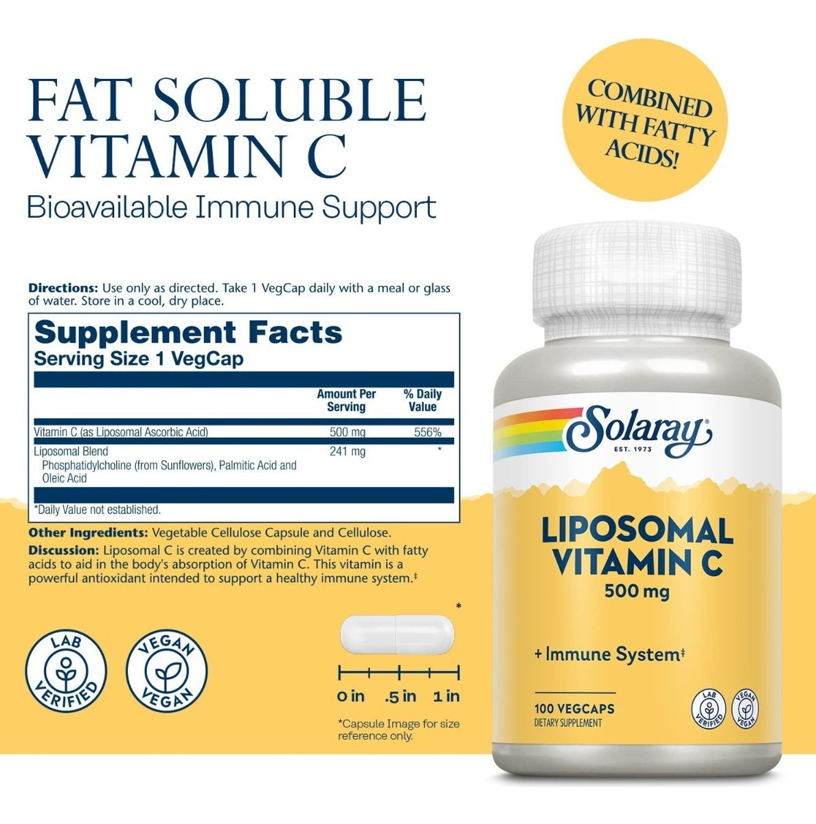 Salud y Equipamiento Médico - Vitamina C 250 capsulas Viva Natural 1