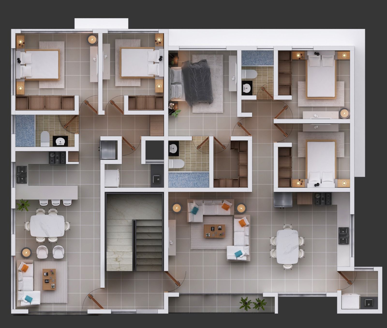 apartamentos - Apartamentos de Venta en Cuesta Colorada, Santiago 5