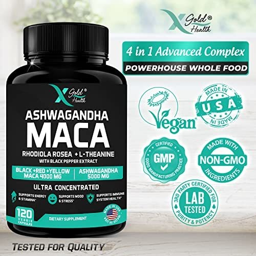 Salud y Equipamiento Médico - Capsulas De Ashwagandha De Extracto 30:1 4