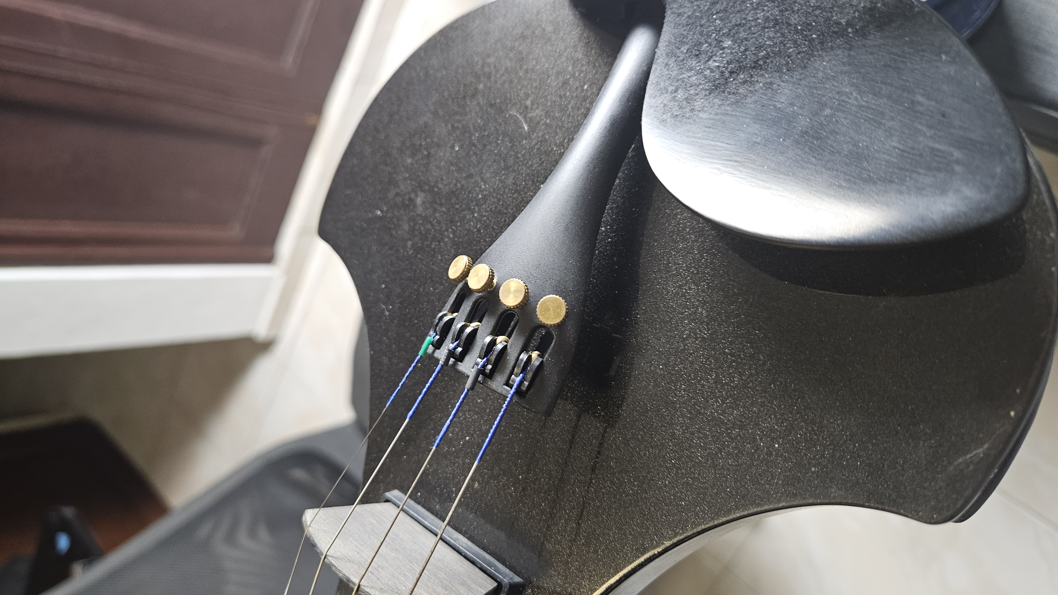 instrumentos musicales - Violin Electrico + Arco de fibra de carbono 6