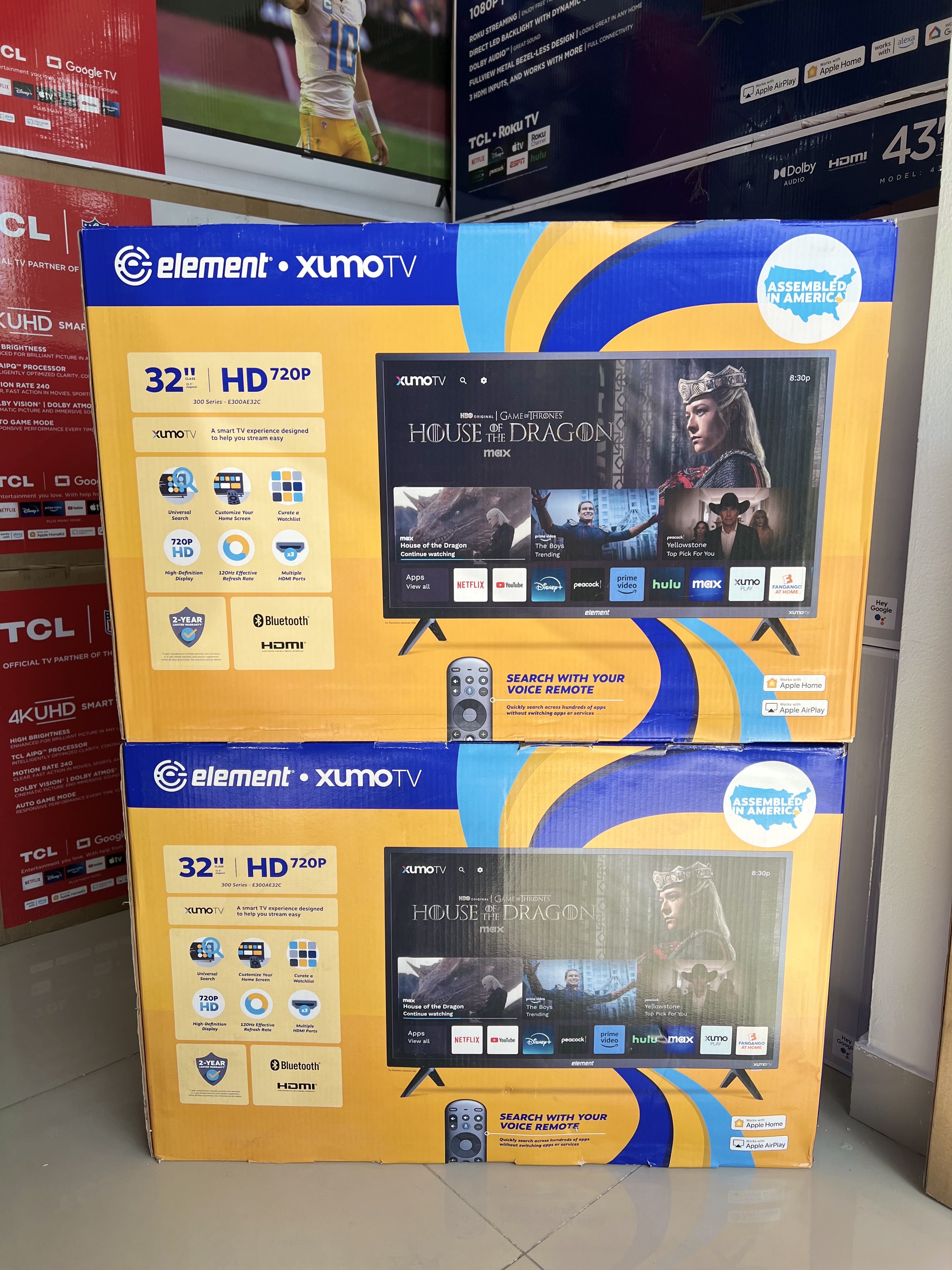 tv - televisor smart tv Element 32 pulgadas control por voz y Bluetooth americano 
