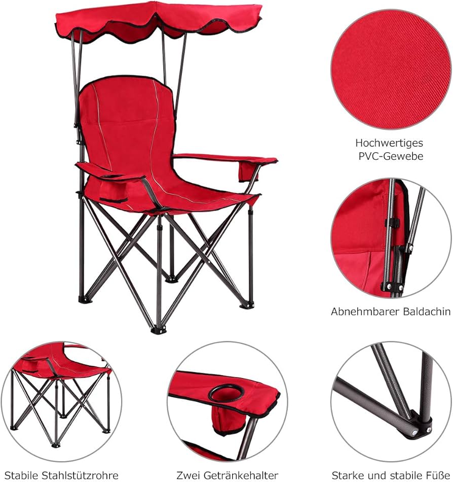 muebles y colchones - silla playera con techo 