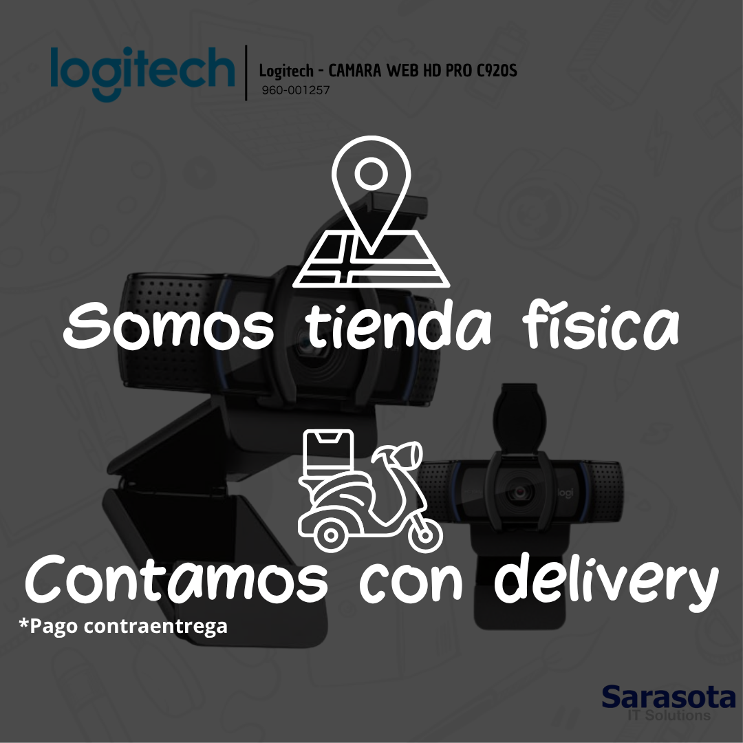 camaras y audio - Logitech - CAMARA WEB HD PRO C920S 1