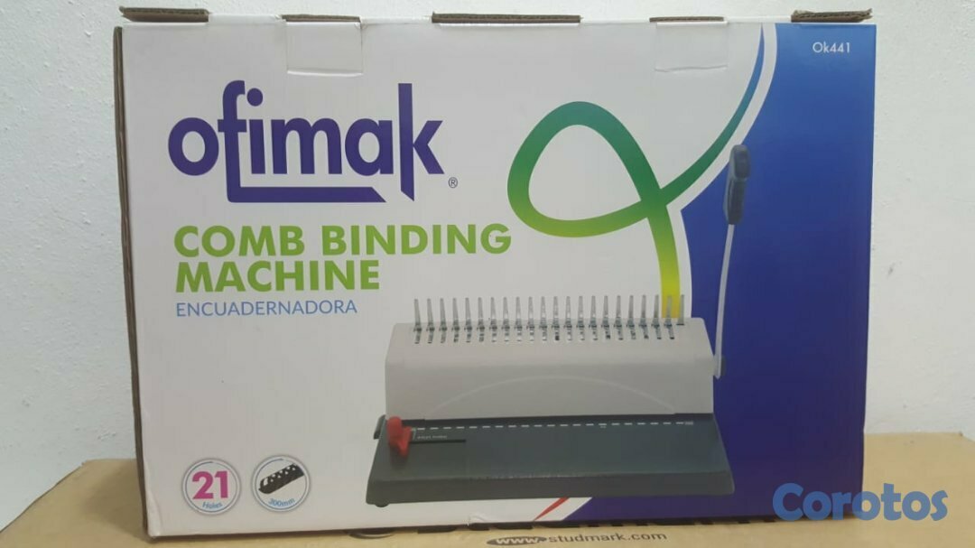 impresoras y scanners - ENCUADERNADORA ESPIRAL TRADICIONAL CUADRADO 12 HOLAS A LA VEZ 4