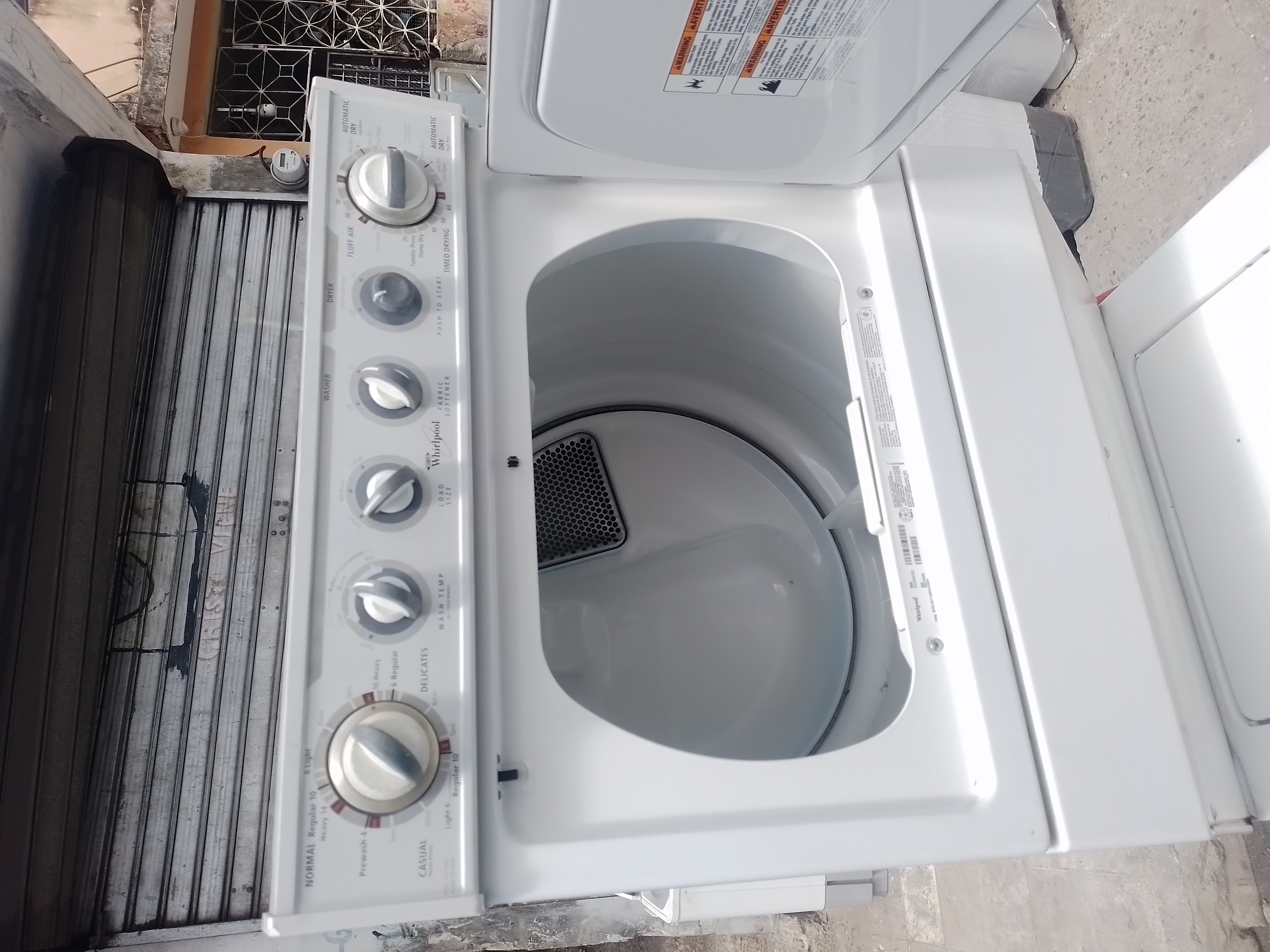 electrodomesticos - Lavadora torre Whirlpool 45 Lb  ,secadora a gas 2