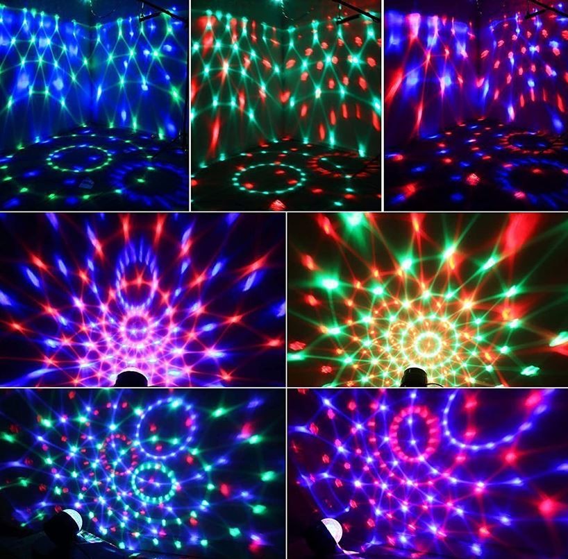 otros electronicos - Luz led pequeña para fiesta, escenario, con sensor de sonido LED PARTY LIGHT YC 2