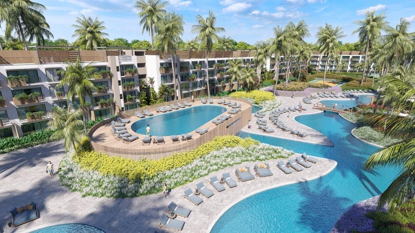 apartamentos - Proyecto en venta Punta Cana #24-1940 un dormitorio, amplias áreas sociales.
 0