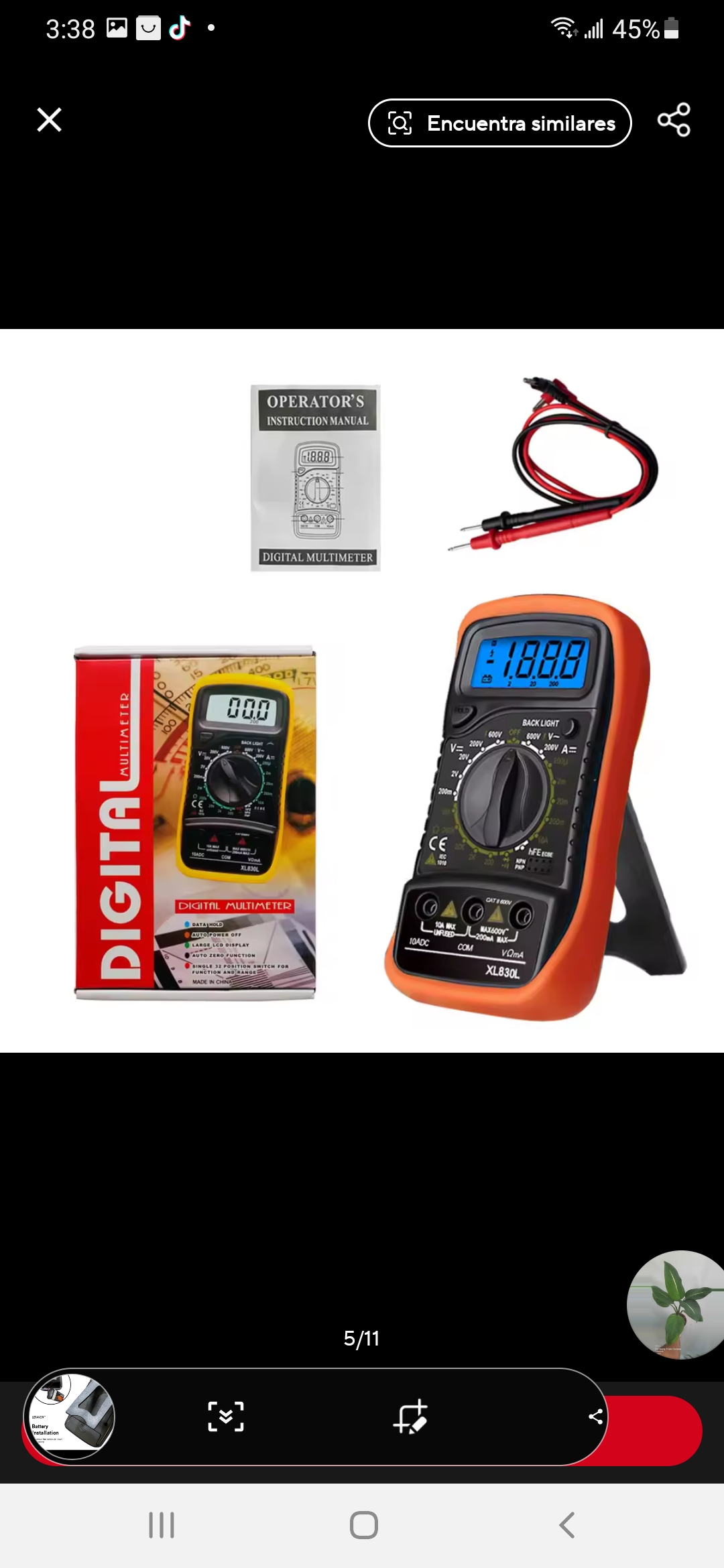equipos profesionales - Tester multímetro XL830L 1
