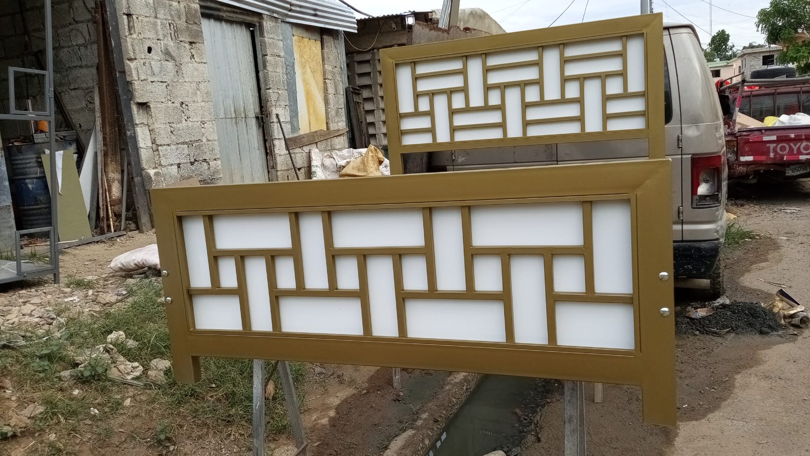 muebles y colchones - base de cama en hierro  4