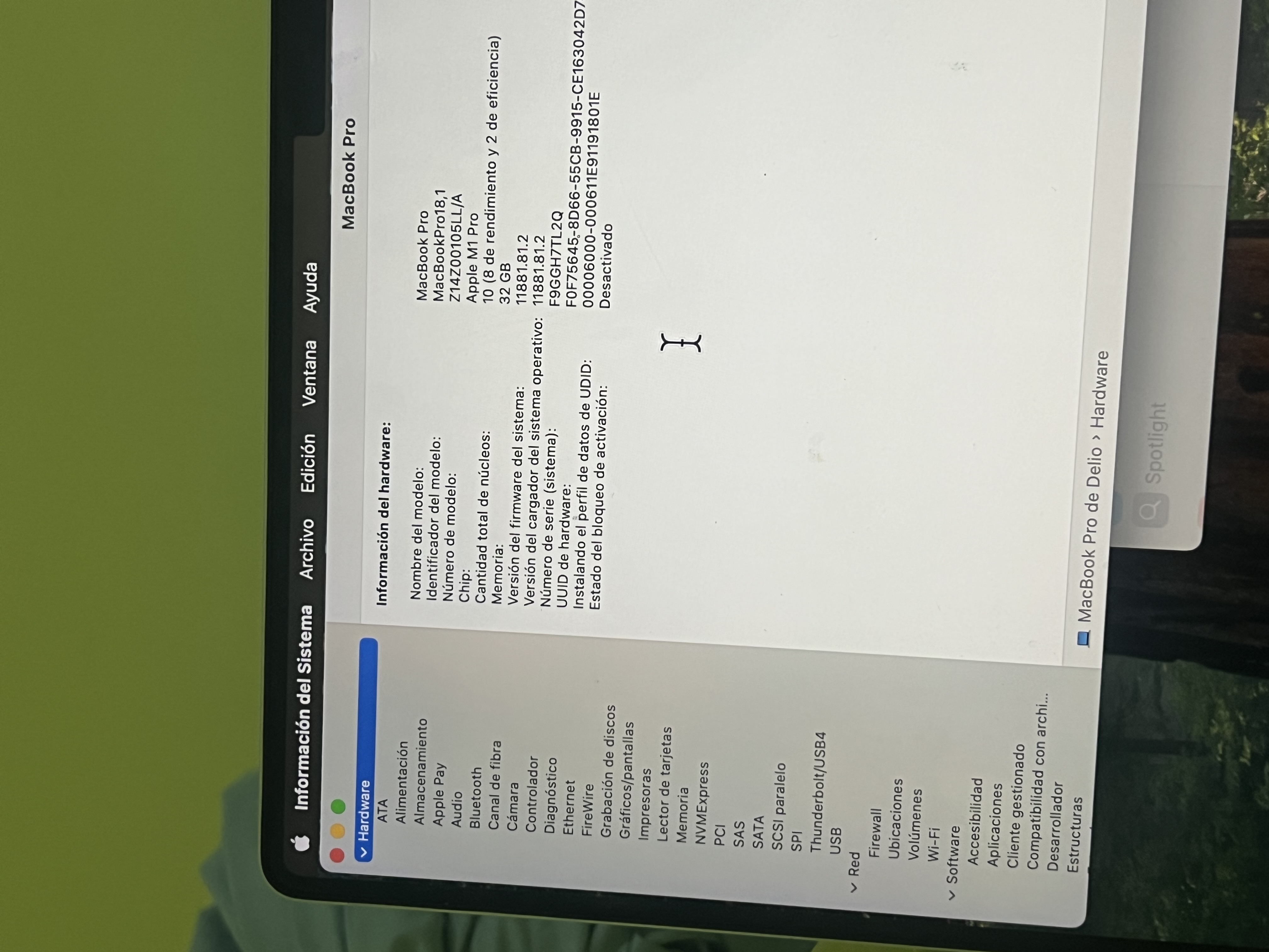 computadoras y laptops - MacBook Pro m1 libre de iCloud  8