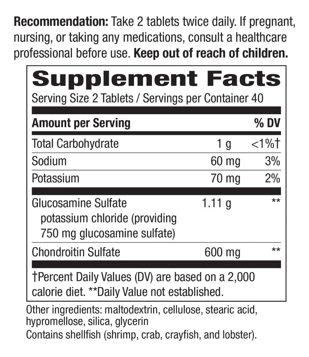 Salud y Equipamiento Médico - Glucosamina 80 Tab Nature S Way 1