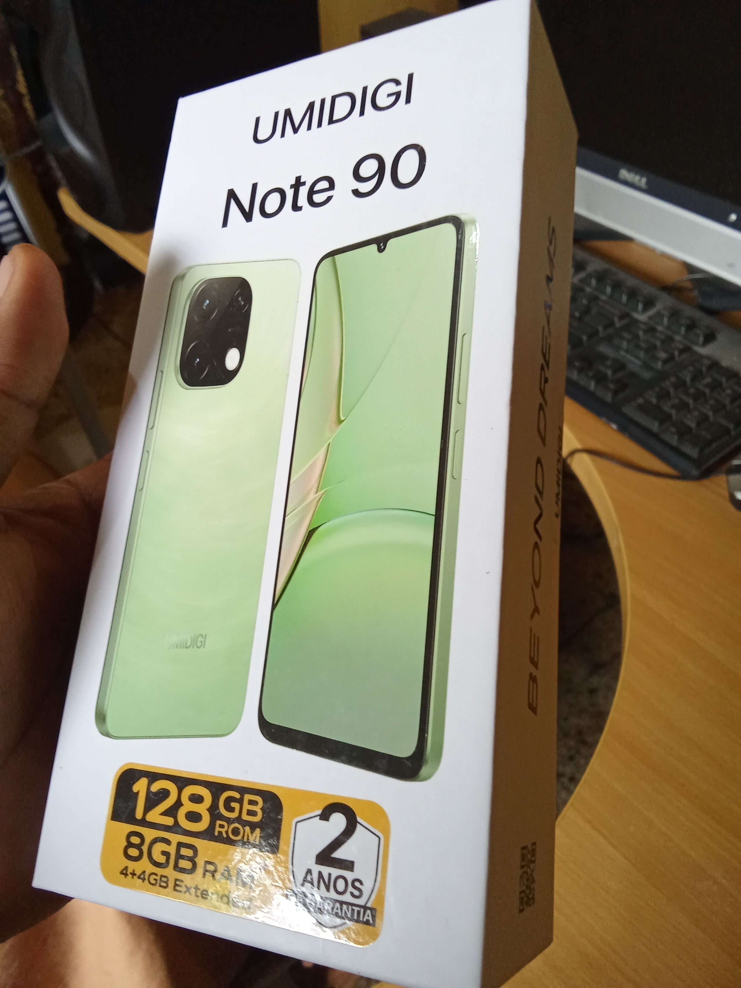 celulares y tabletas - umidigi Note 90 128gb, 8gb de Ram verde con su caja y sus accesorios.