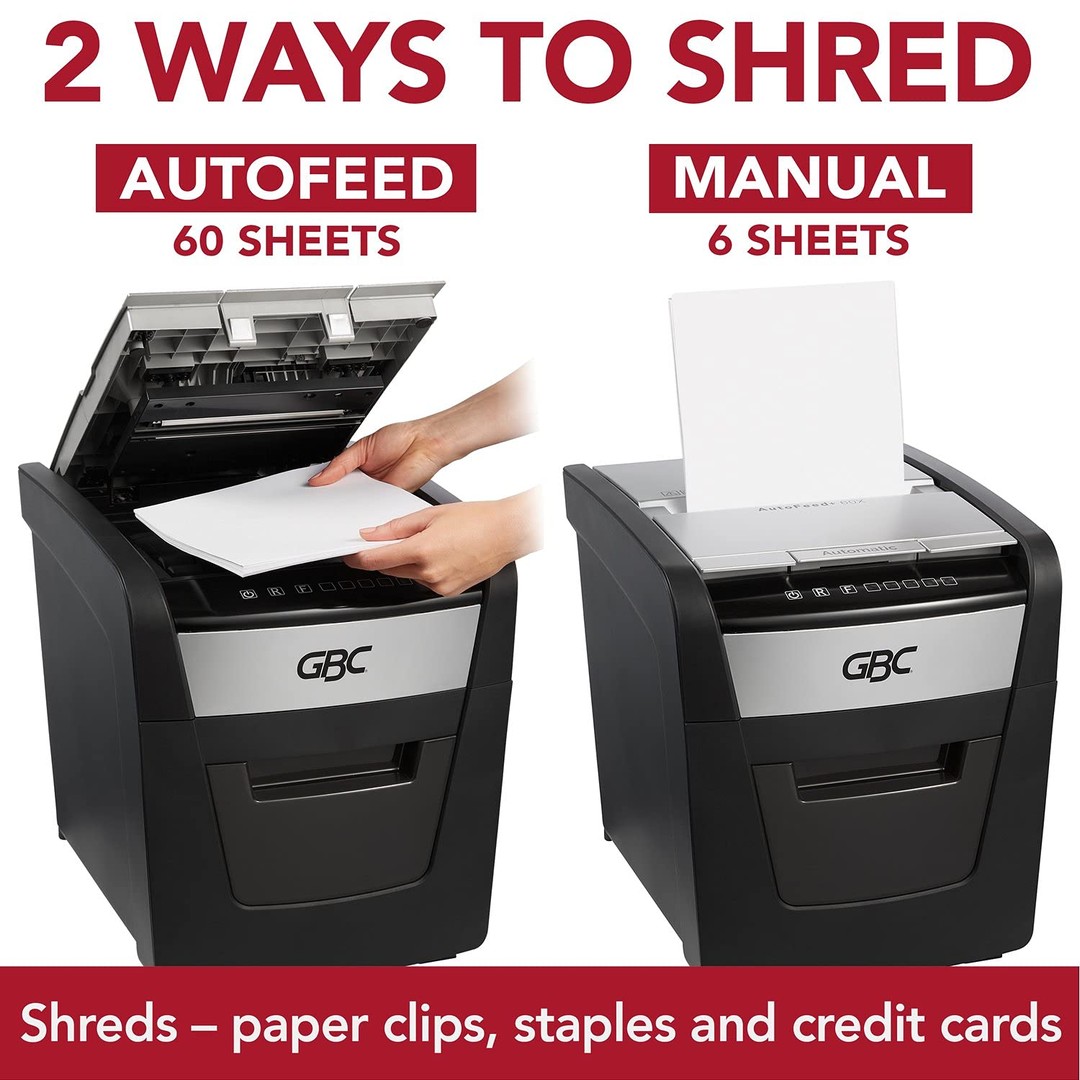 impresoras y scanners - Trituradora de papel,GBC alimentación automática, 60 hojas 0