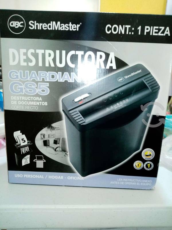 computadoras y laptops - TRICTURADORA GBC GS5, TRITURA 5 HOJAS A LA VEZ	 0