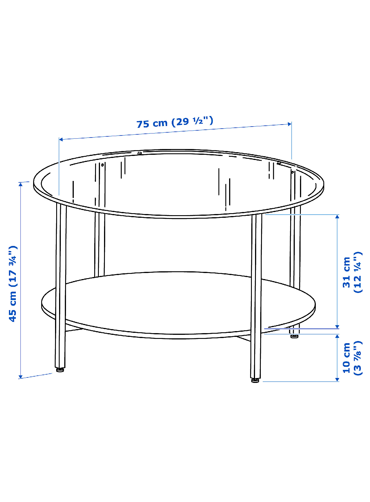 decoración y accesorios - Mesa de centro rendonda Ikea 0