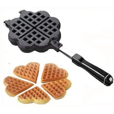 cocina - Wafflera gofres horneado en casa, waffle antiadherentes corazon 4