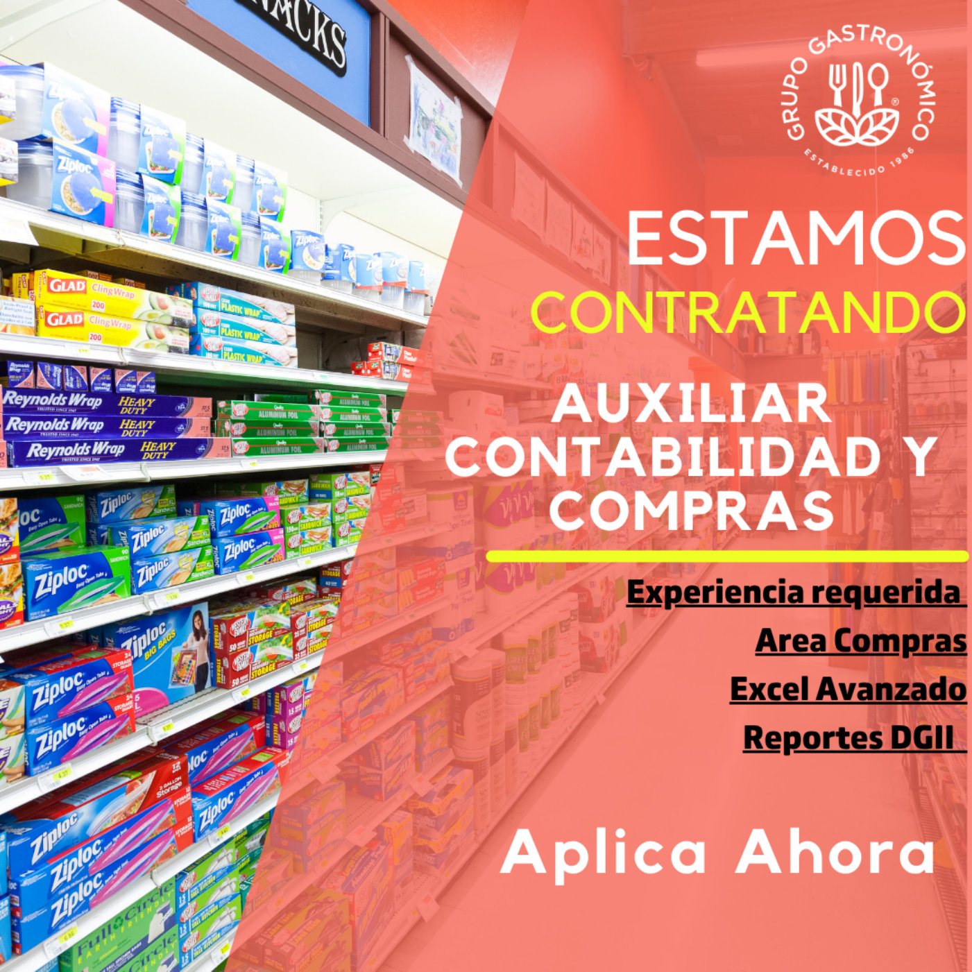 empleos disponibles - AUXILIAR CONTABILIDAD Y COMPRAS