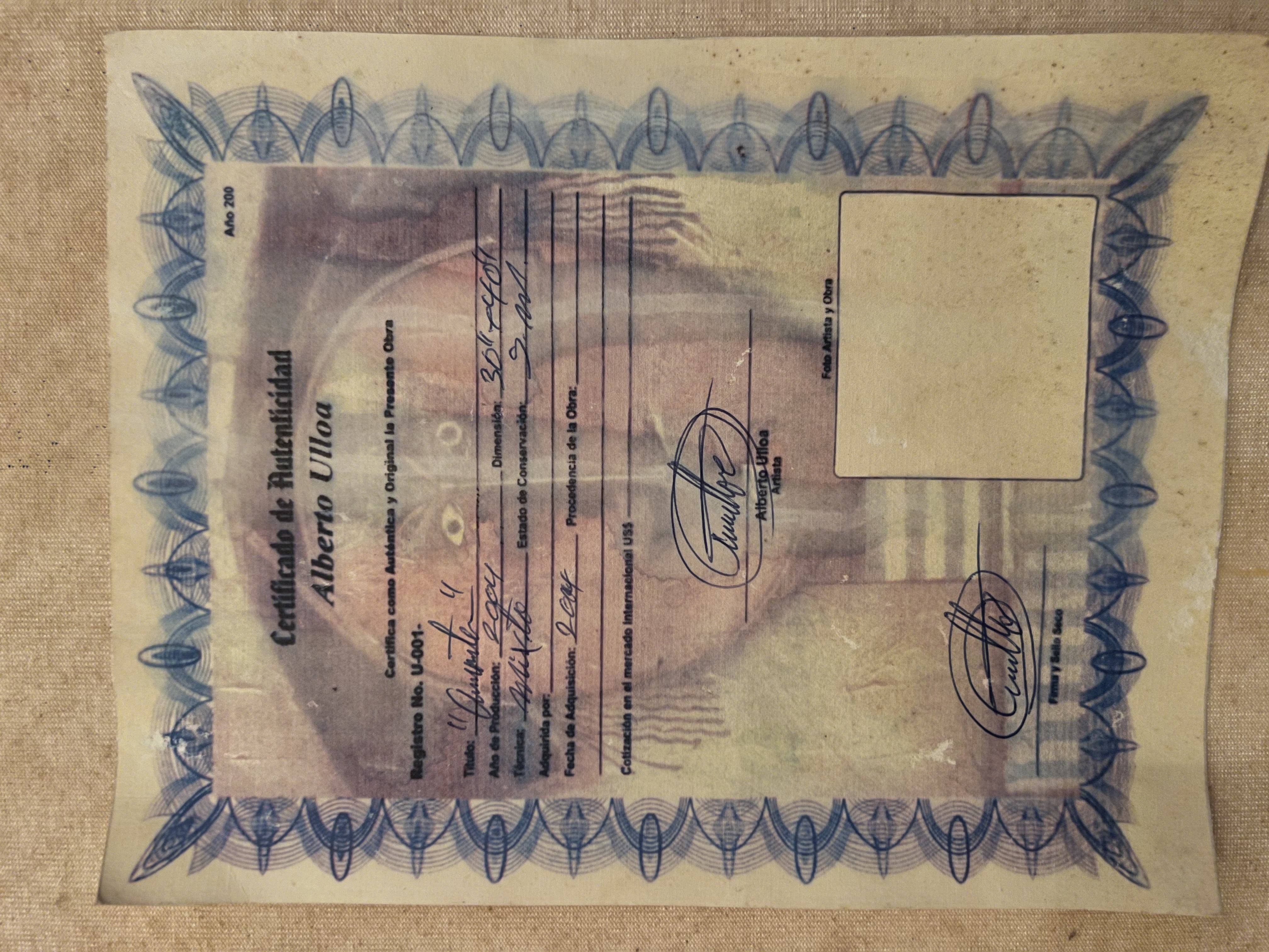 arte y antigüedades - Cuadro de Alberto Ulloa (con su certificación)🎨🖼️🖌️ 2