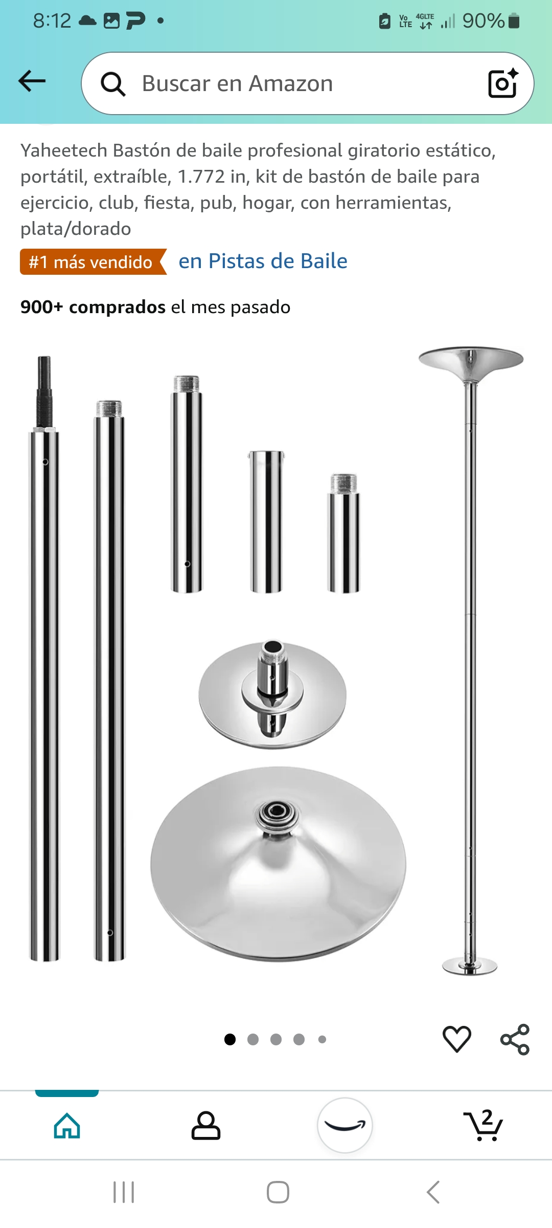 hobby y coleccion - POLE  NUEVO - BASTON DE BAILE  2