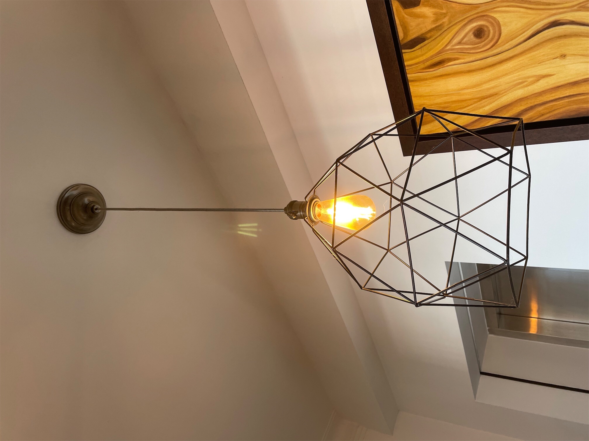 decoración y accesorios - Lámpara estilo industrial con bombillo 2