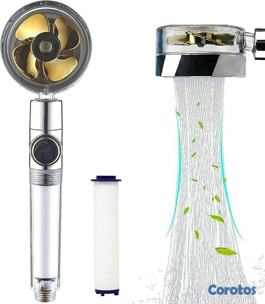 aires acondicionados y abanicos - Cabezal de ducha turbo presión con filtro. 3