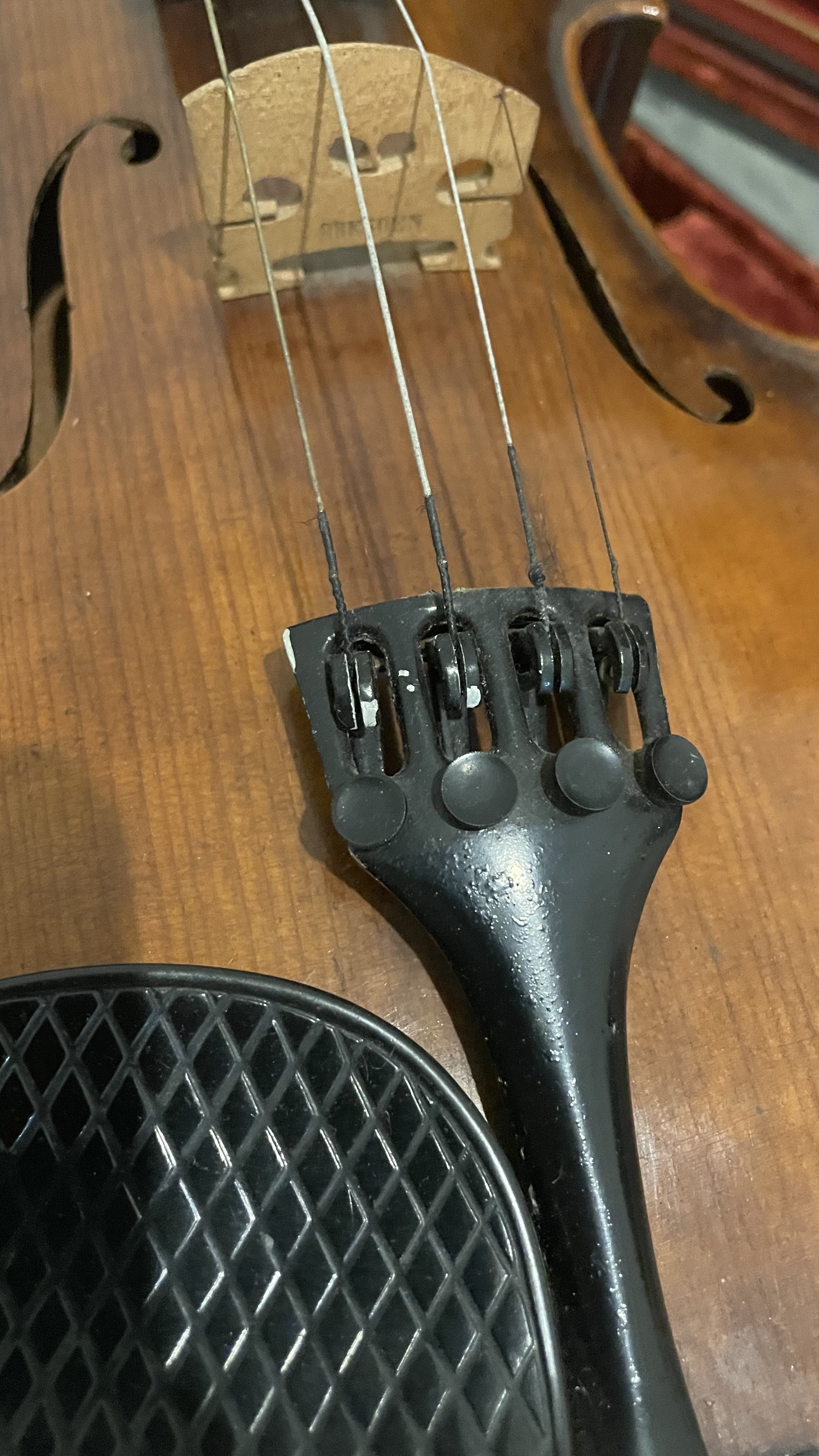 instrumentos musicales - Violín antiguo alemán “Dresden” con estuche y arco 5