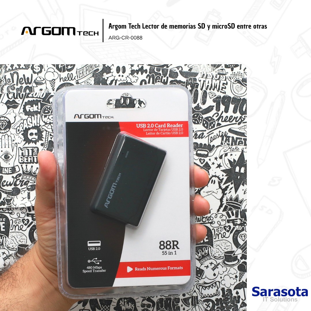 accesorios para electronica - Argom Tech Lector de tarjetas de memorias 1