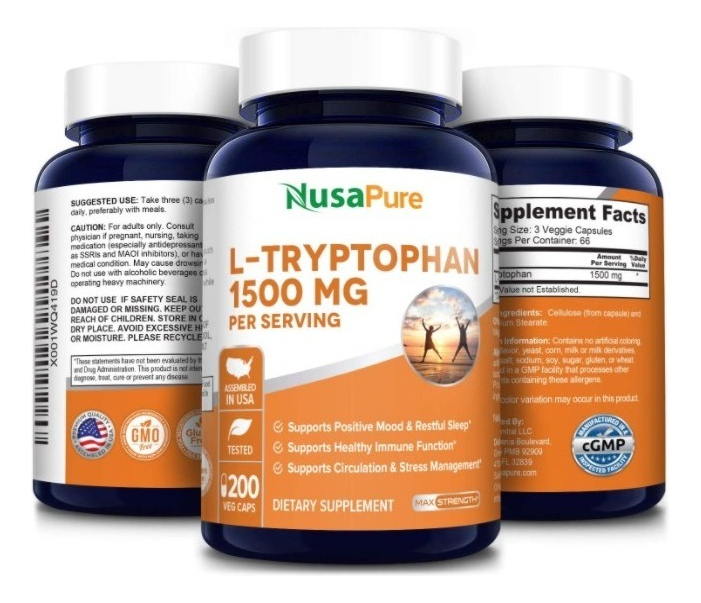 Salud y Equipamiento Médico - L-triptófano 1500 Mg - 200 Uds 3