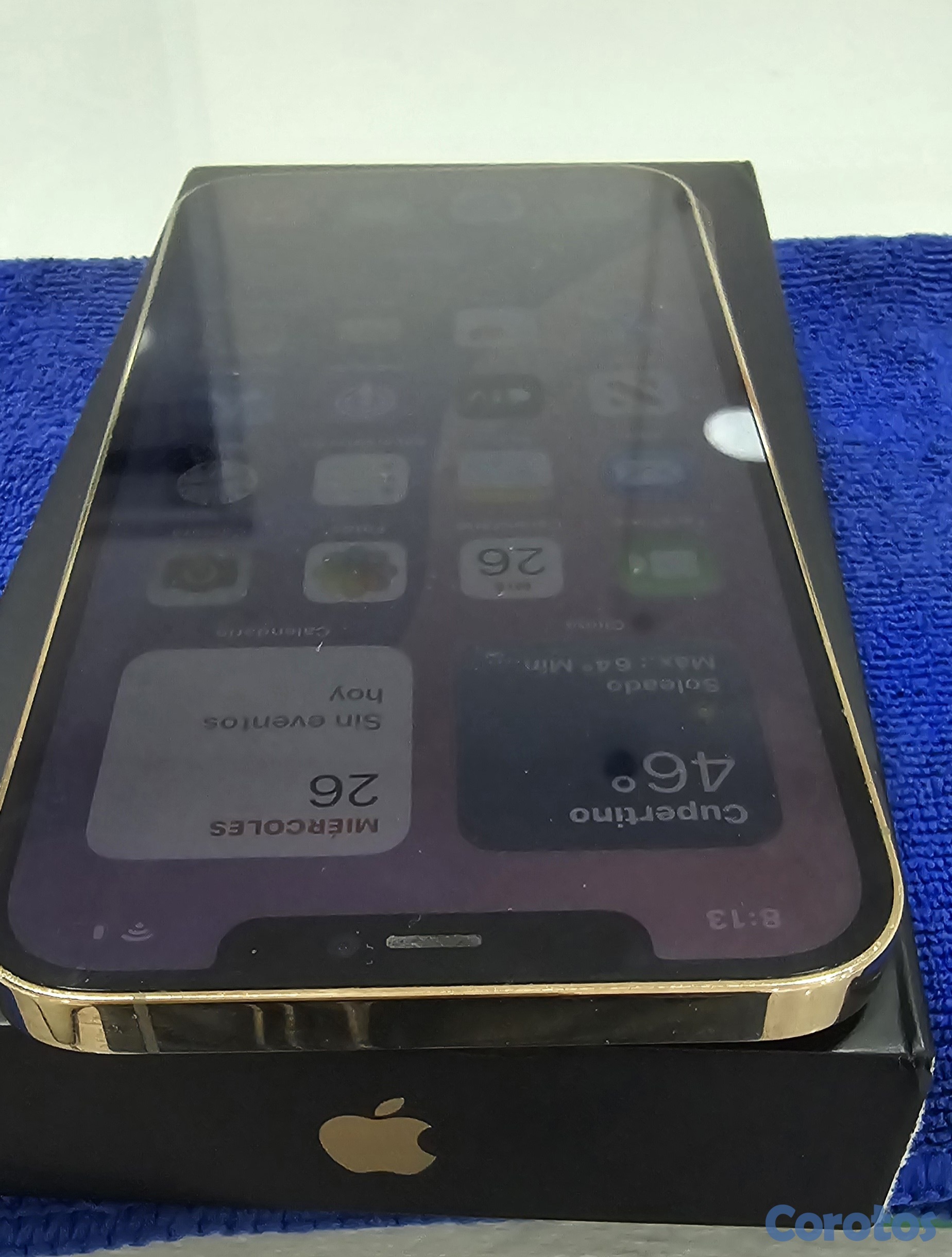 celulares y tabletas - iphone 12 Pro Max Gold Dorado 128gb en Caja Factory Unlocked  4