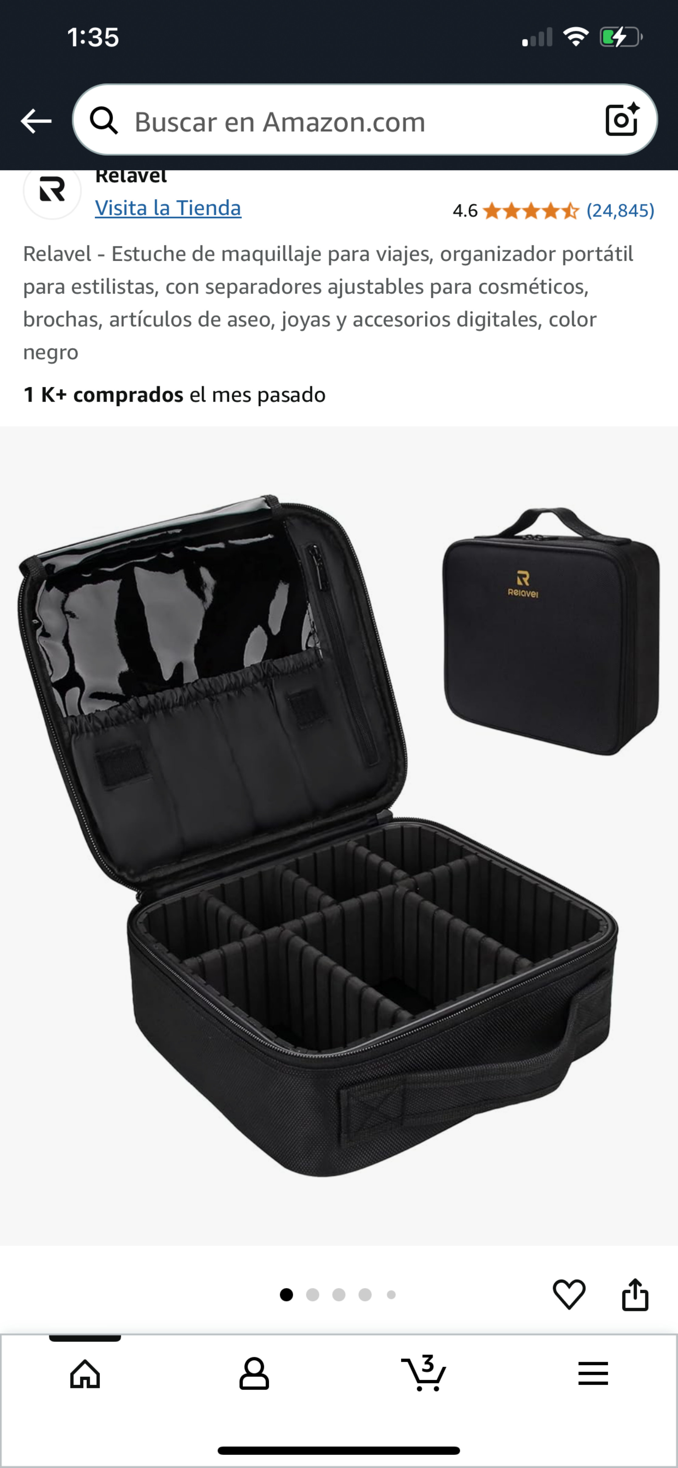 carteras y maletas - Estuche de maquillaje con separadores  0
