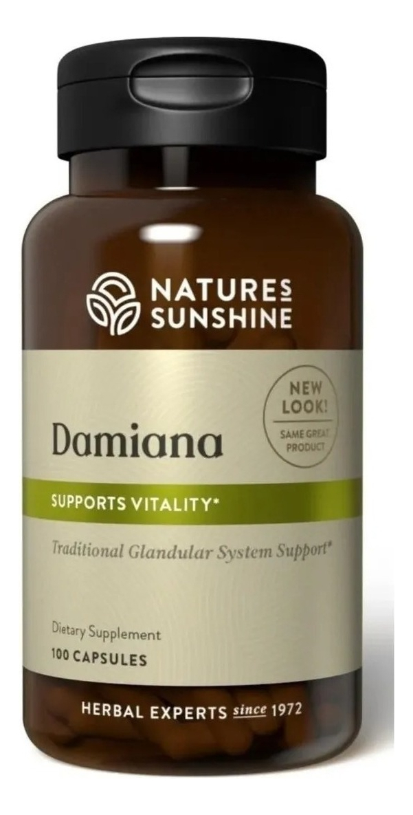 Salud y Equipamiento Médico - Damiana 100cp Natures Sunshine