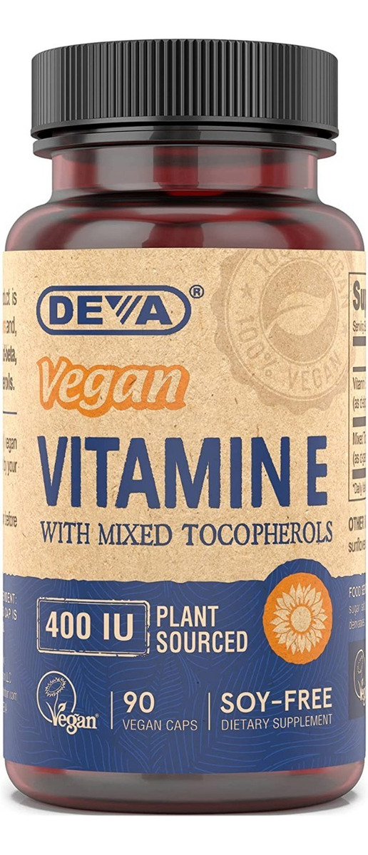 Salud y Equipamiento Médico - Vitamina E Deva Vegan Vitamins - U - Unidad A $3004 0