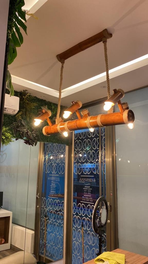 decoración y accesorios - Lámparas en madera , bambú. 2