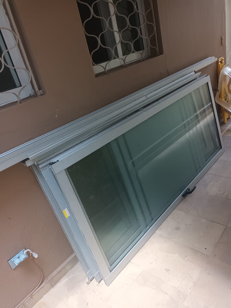 decoración y accesorios - 3 puertas corredizas de aluminio, vidrio y rieles 1