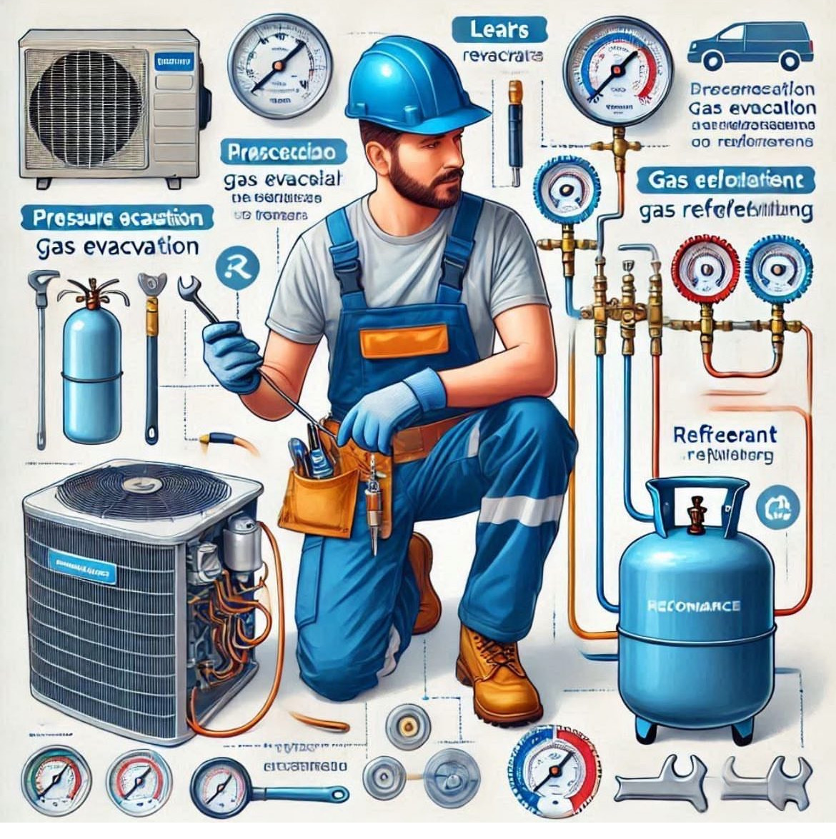 servicios profesionales - mantenimiento & Intalacion de aires acondicionados reparación de nevera y fresse 2