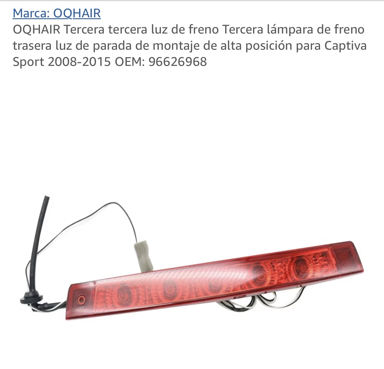 repuestos - Tercera luz del freno Chevrolet captiva 2008-2015 1
