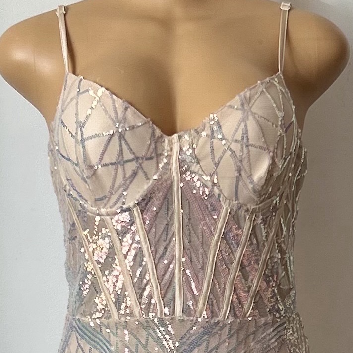 ropa para mujer - Vestido Gala Rose Gold 