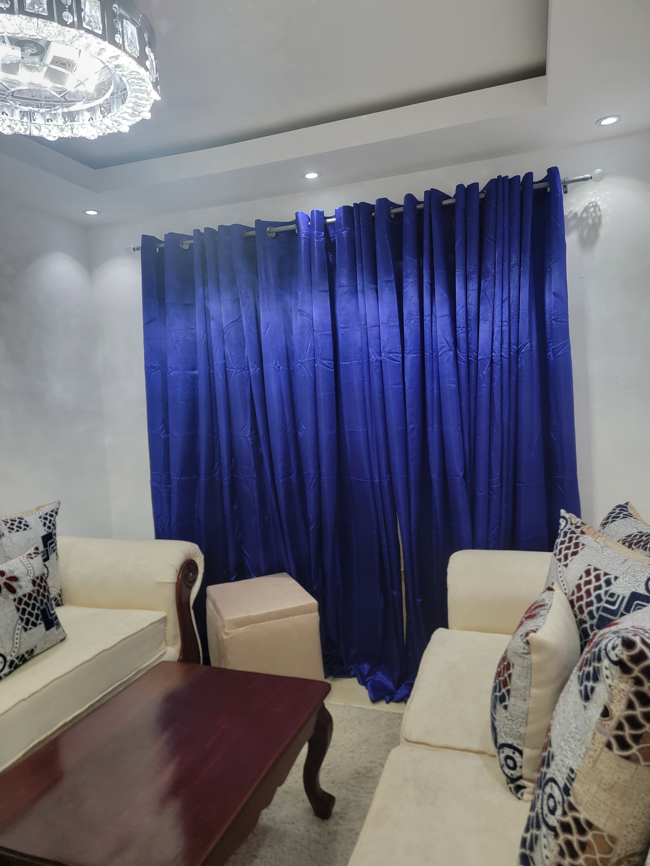 decoración y accesorios - cortinas azules  0