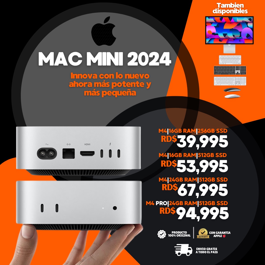 celulares y tabletas - Mac Mini Chip M4 & M4 Pro Nuevas Selladas  1