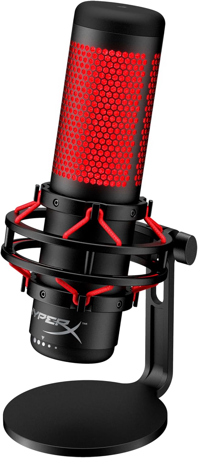 consolas y videojuegos - HyperX QuadCast - Micrófono de condensador USB  5