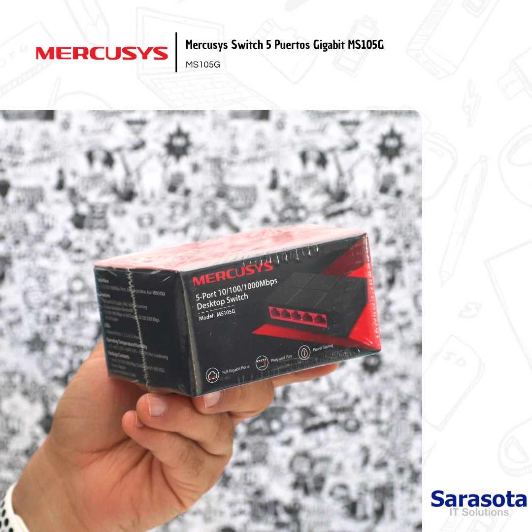 accesorios para electronica - Mercusys Switch 5 Puertos Gigabit MS105G MS105G 0