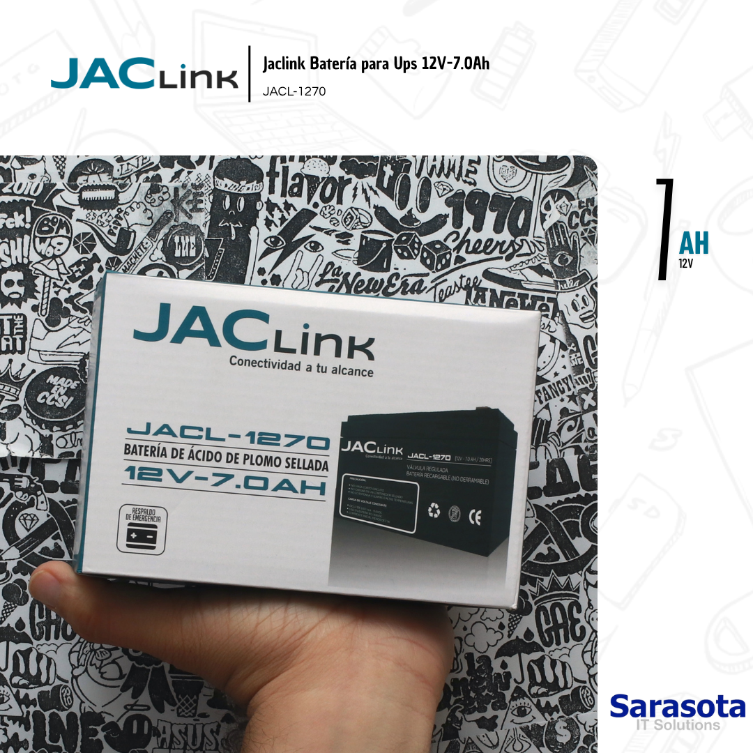 accesorios para electronica - Jaclink Batería para Ups 12V-7.0Ah