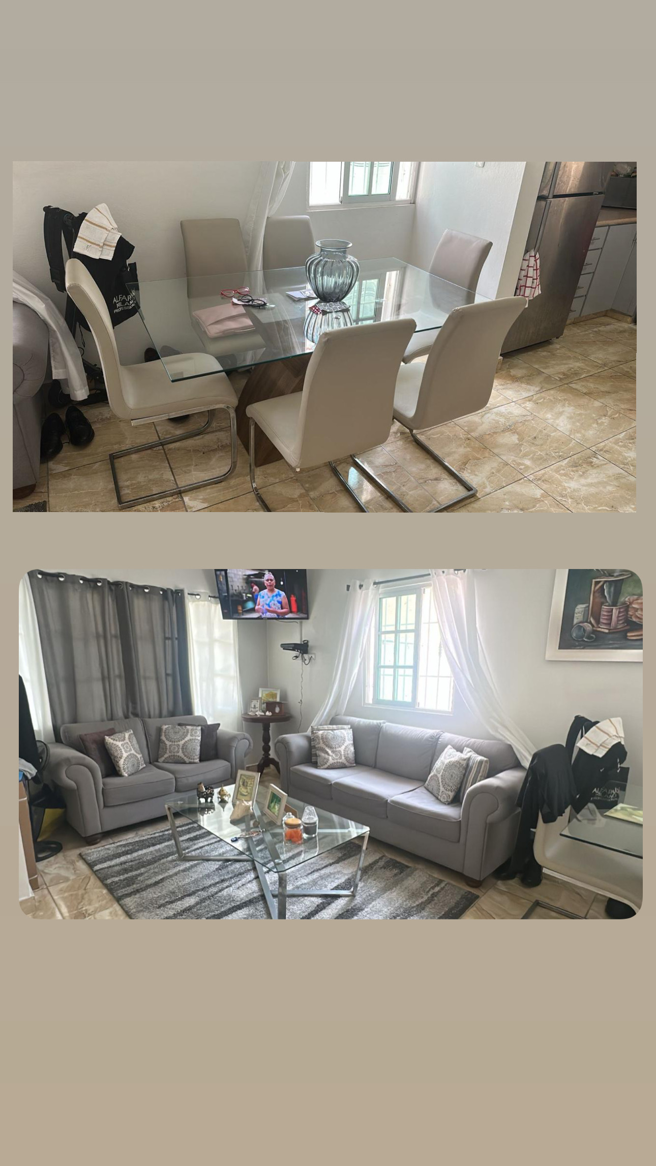 muebles y colchones - Venta de juego de sala y comedor  1