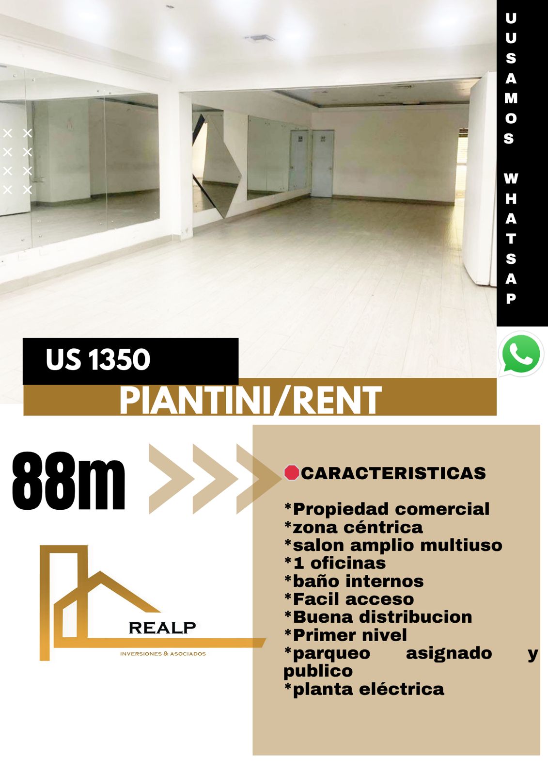 oficinas y locales comerciales - Local céntrico en Piantini 0