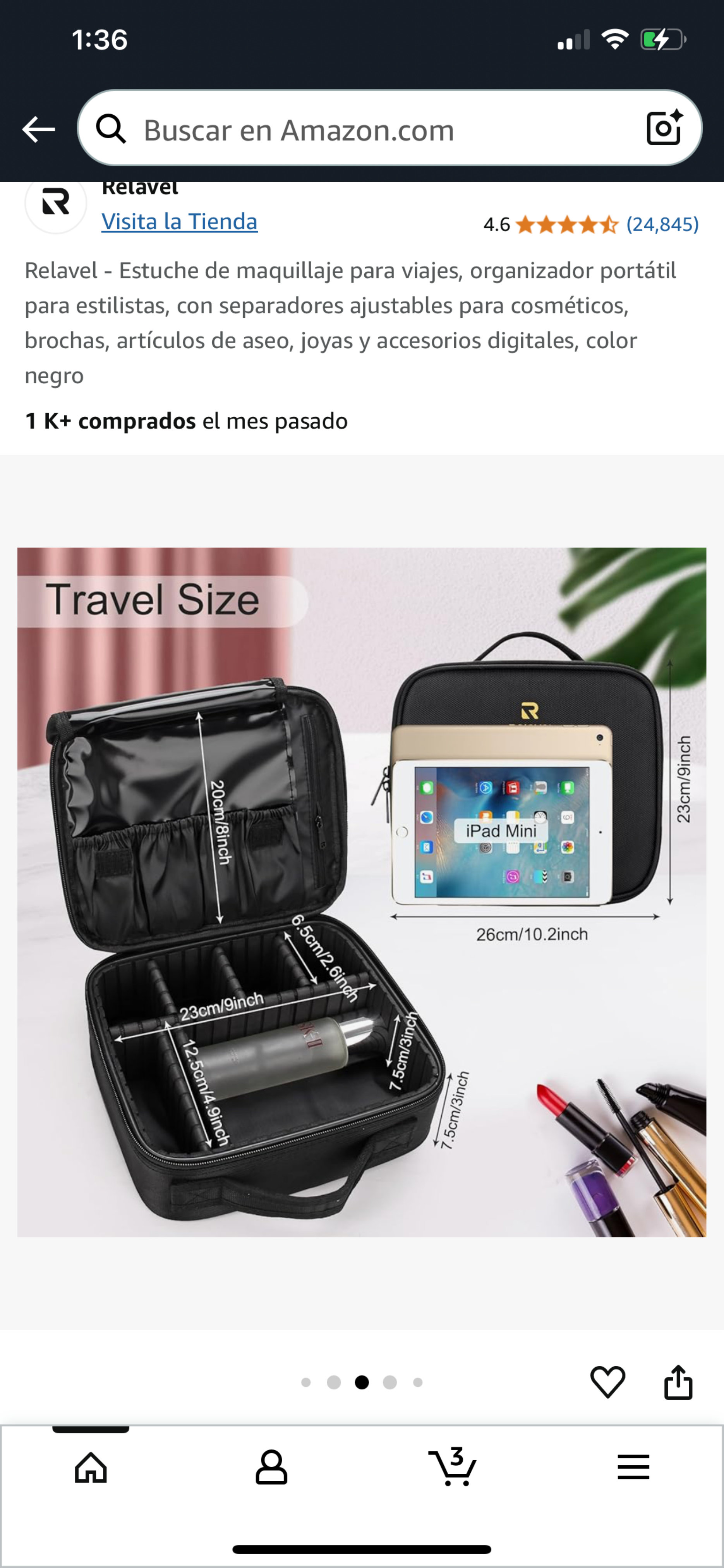 carteras y maletas - Estuche de maquillaje con separadores  1