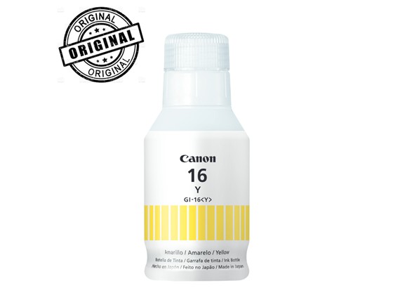 impresoras y scanners - BOTELLA DE TINTA CANON GI-16 AMARILLO, 70ML,PARA MAXIFY: GX 7010,GX6010,GX3010,G 0