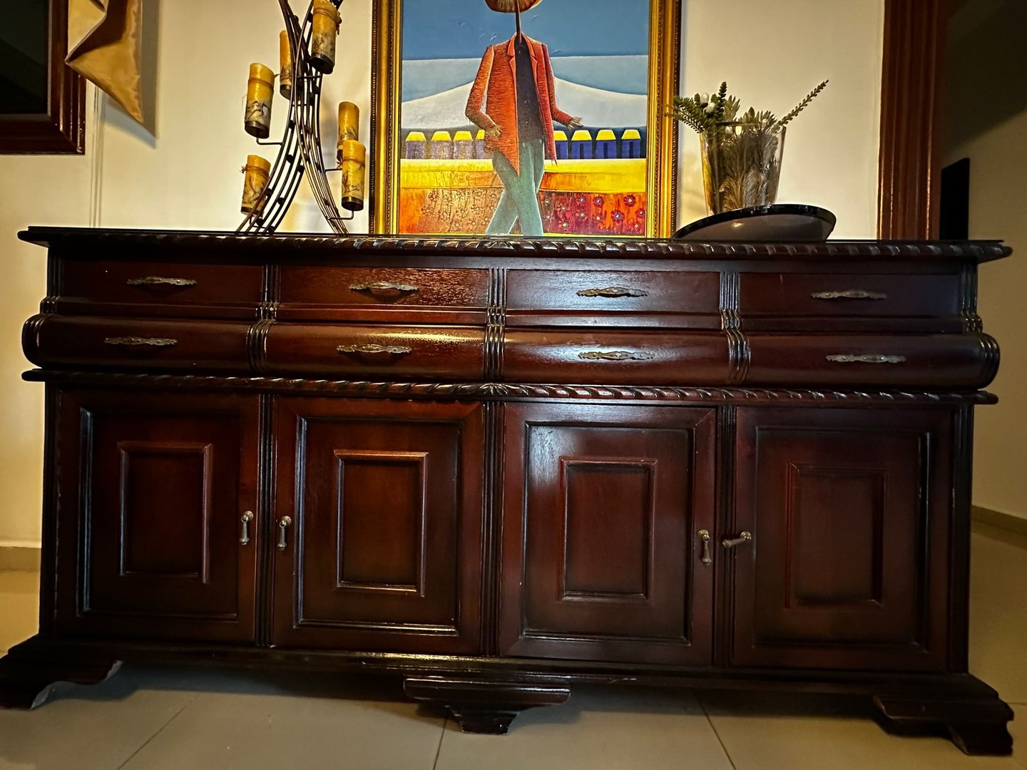 muebles y colchones - Credenza en caoba 1