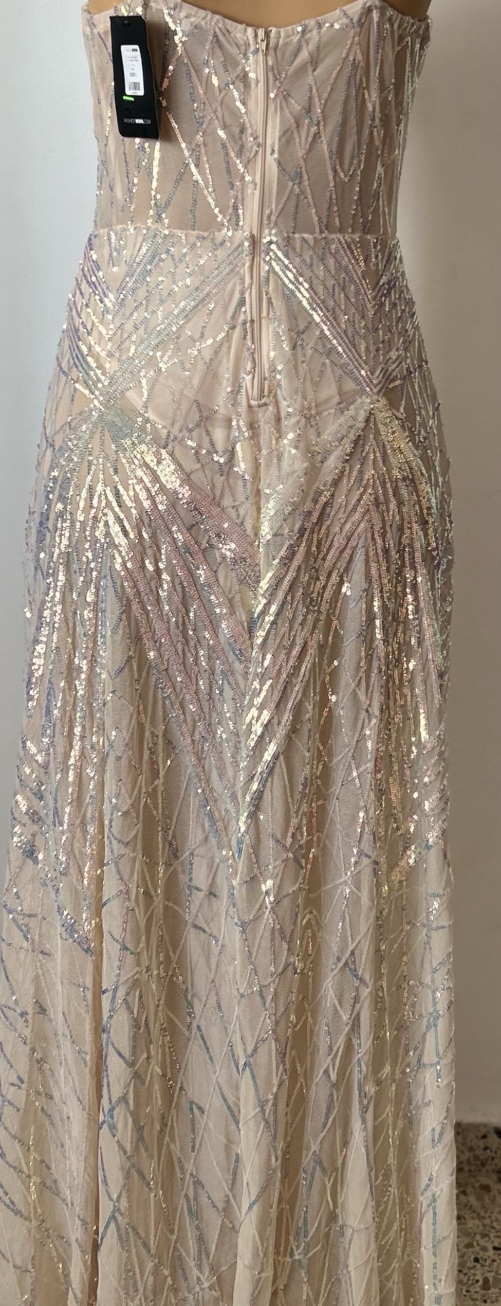 ropa para mujer - Vestido Gala Rose Gold  1