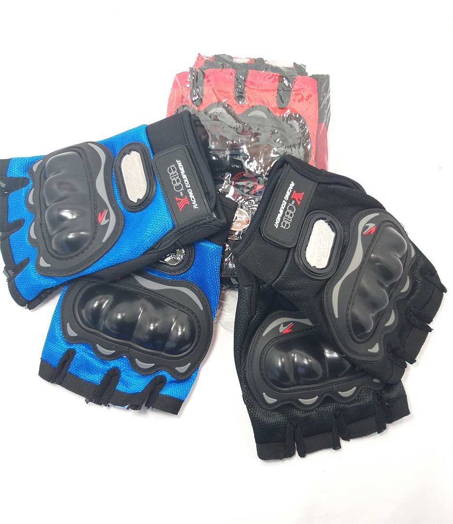 bicicletas y accesorios - Guantillas para Moto Motocross Bici Motor Guantes sin dedos BICICLETA motorizado 3